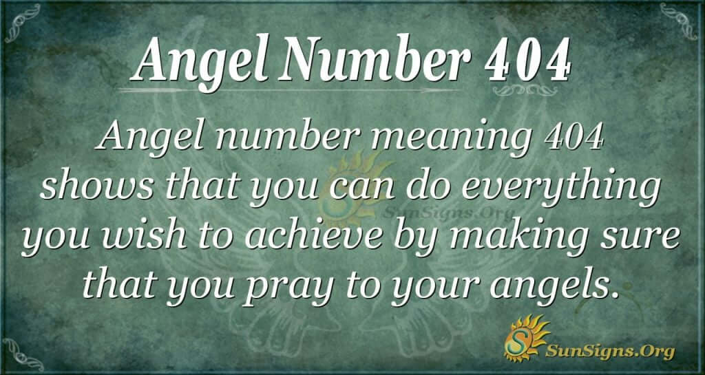 Angel Number 404