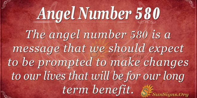 angel number 580