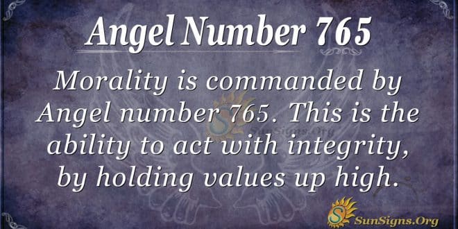 Angel Number 765