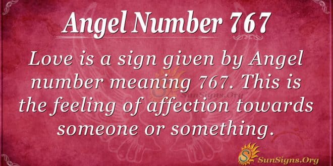 Angel Number 767