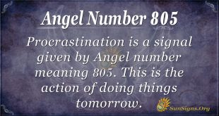 angel number 805