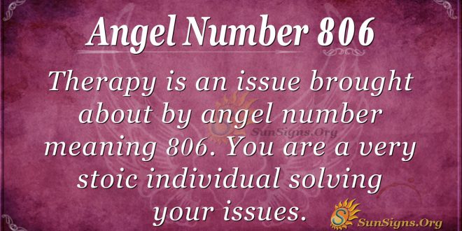 angel number 806