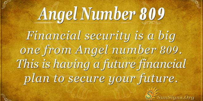 angel number 809
