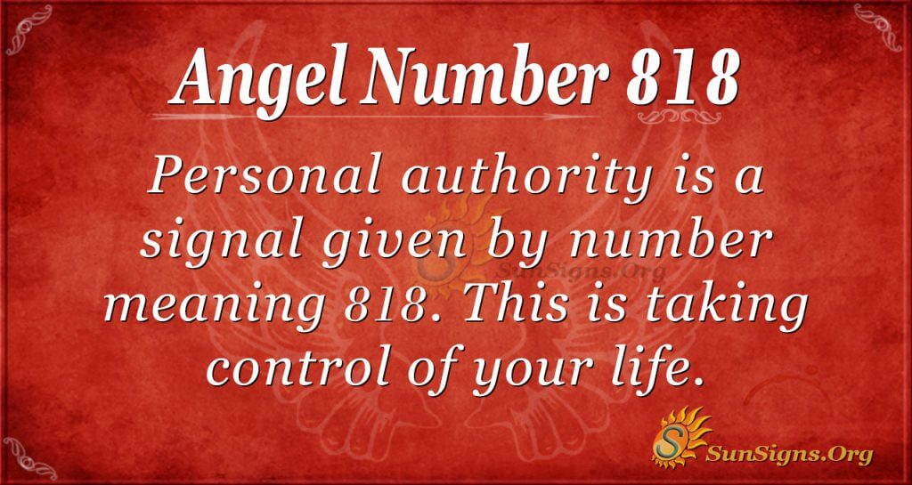 angel number 818