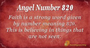 angel number 820