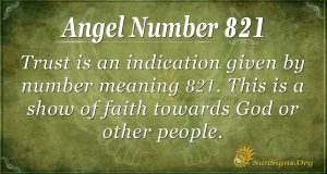 MEANING OF THE NUMBER 821 visual data 3