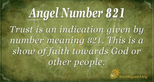 angel number 821