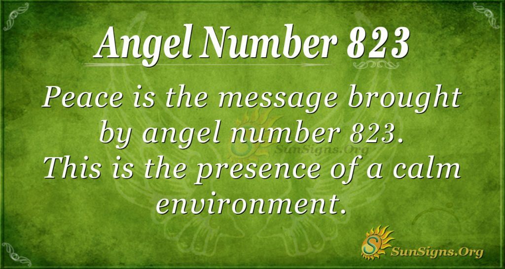 angel number 823