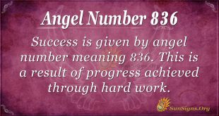 angel number 836