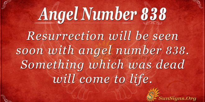 angel number 838