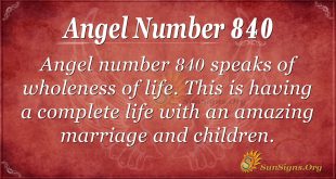 angel number 840
