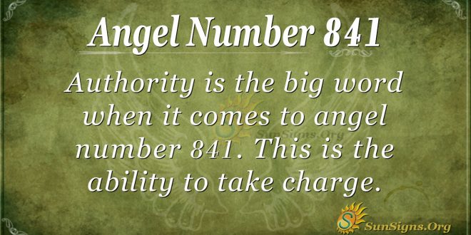 angel number 841