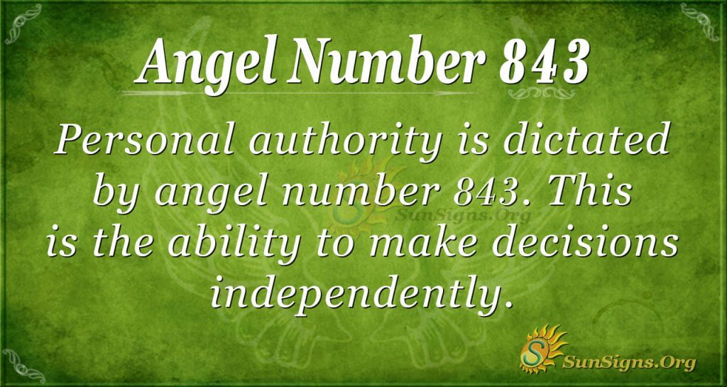 angel number 843
