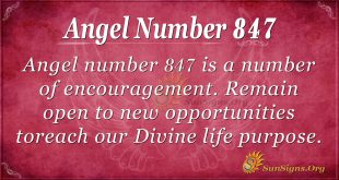 angel number 847