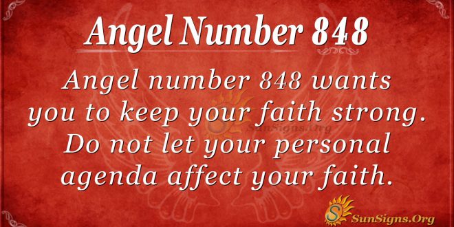 angel number 848