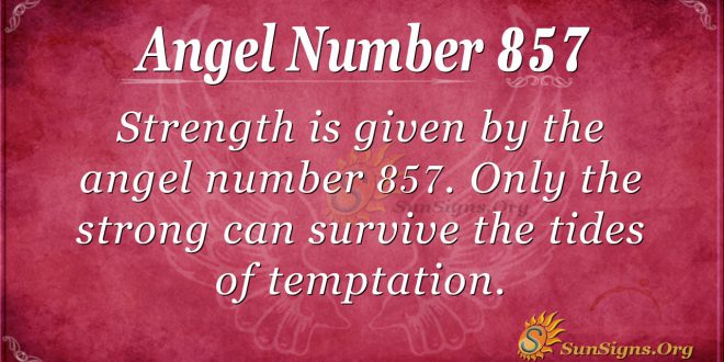 angel number 857