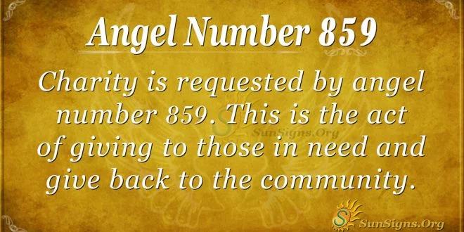 angel number 859