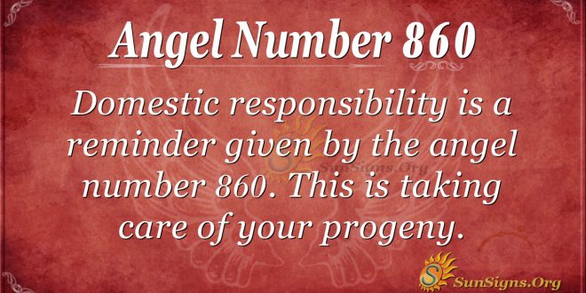 angel number 860