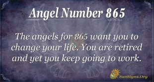 angel number 865