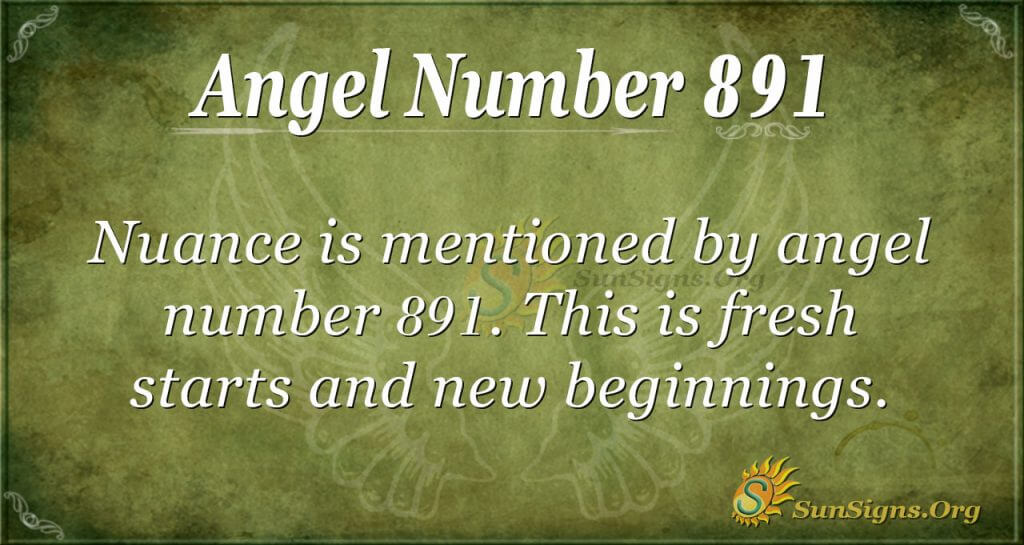angel number 891