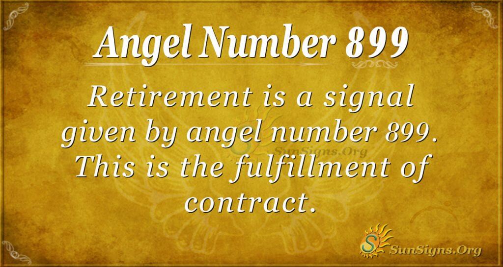 angel number 899