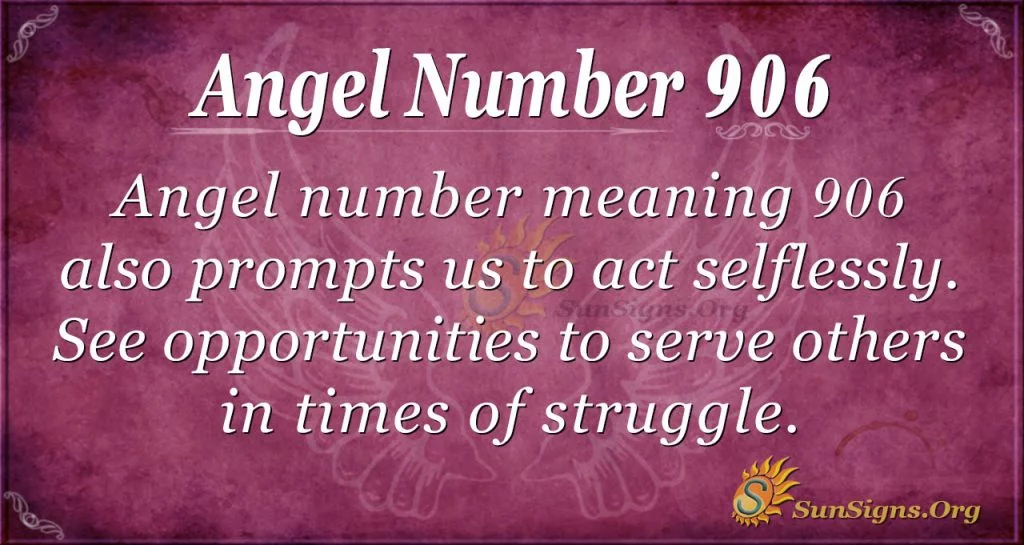 Número de ángel 906