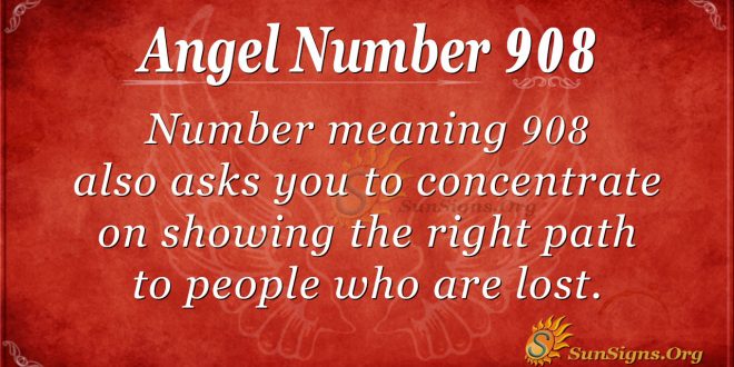 angel number 908
