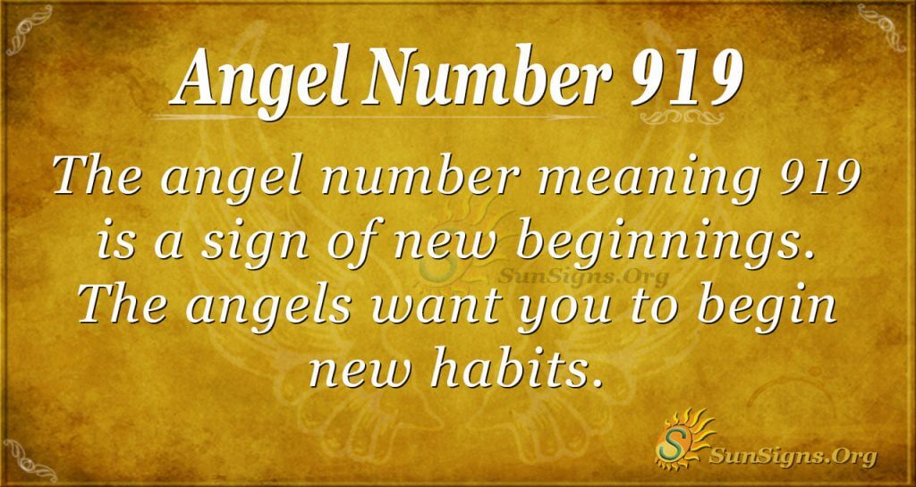 angel number 919