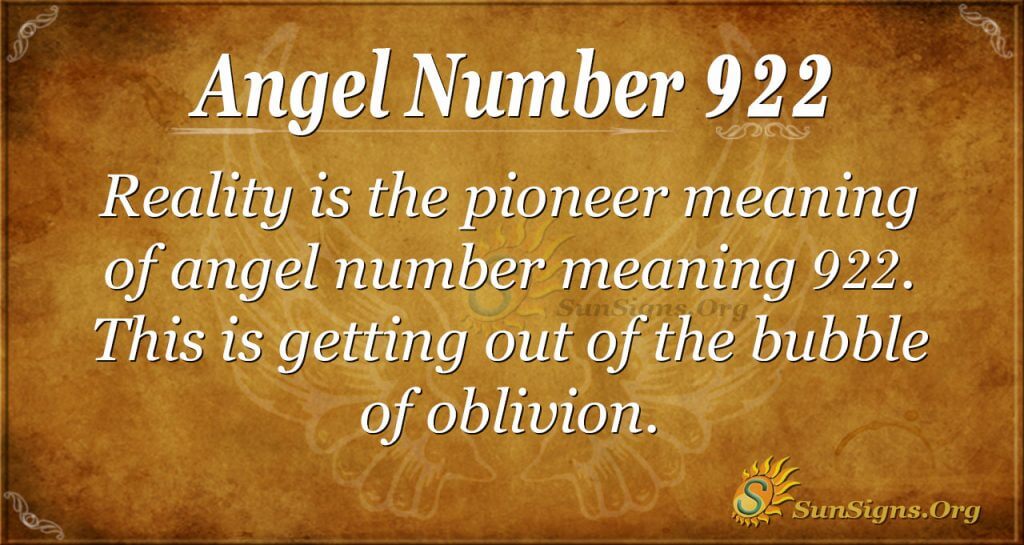 angel number 922