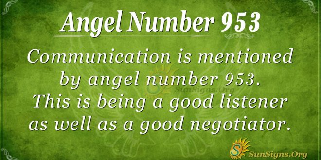 angel number 953
