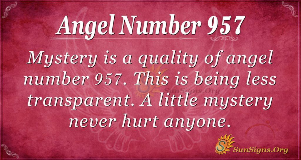 angel number 957