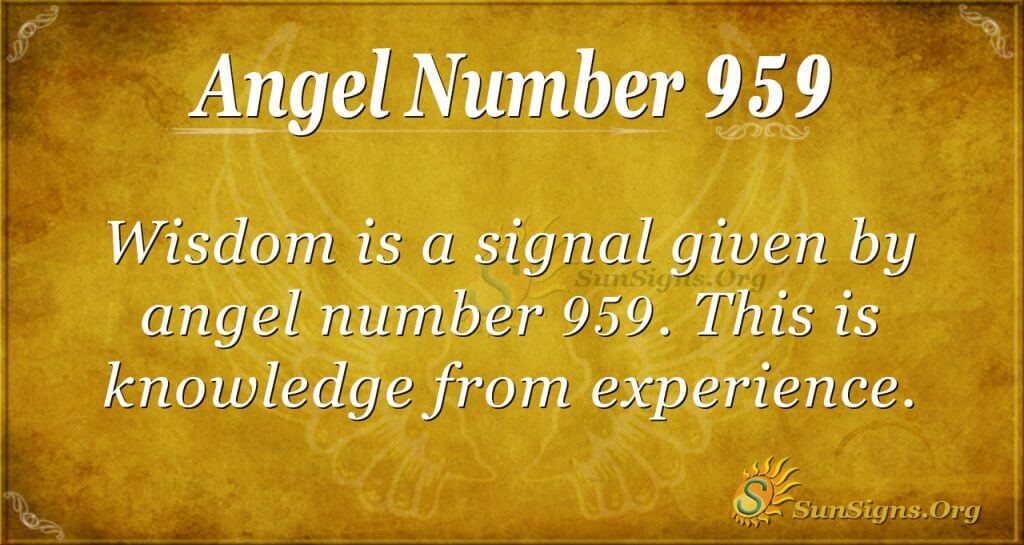 angel number 959