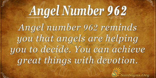 angel number 962