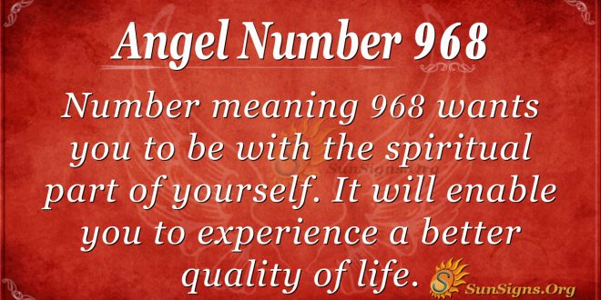 angel number 968