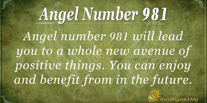 angel number 981