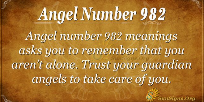 angel number 982