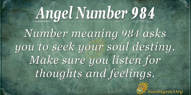 angel number 984