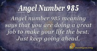 angel number 985