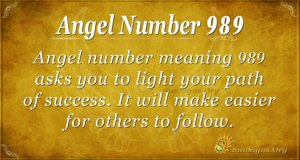 angel number 989