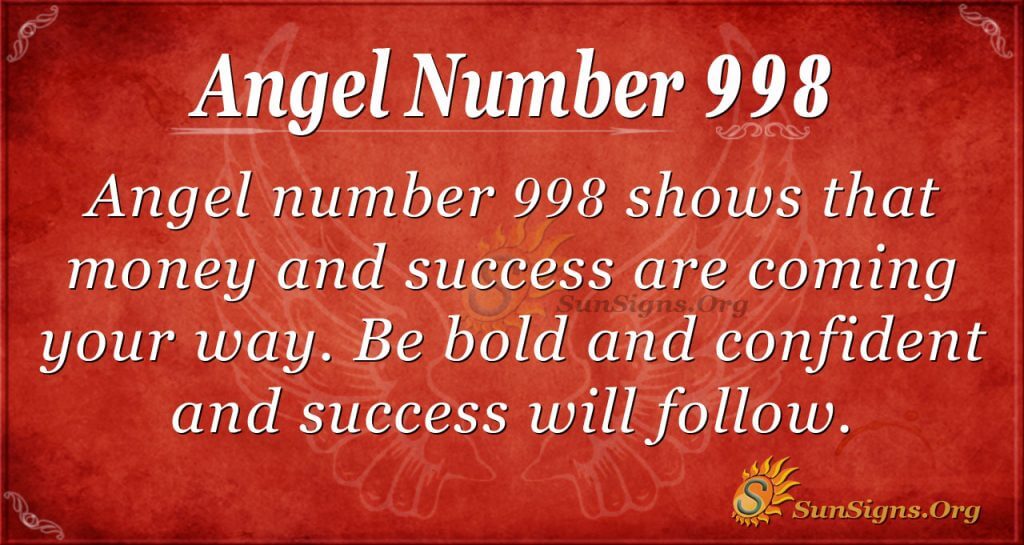 Angel Number 998