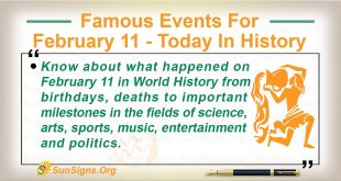 Famous Events For February 11