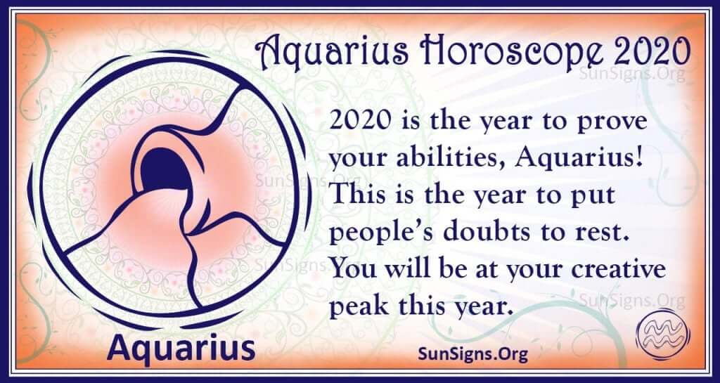 aquarius horoscope 2020
