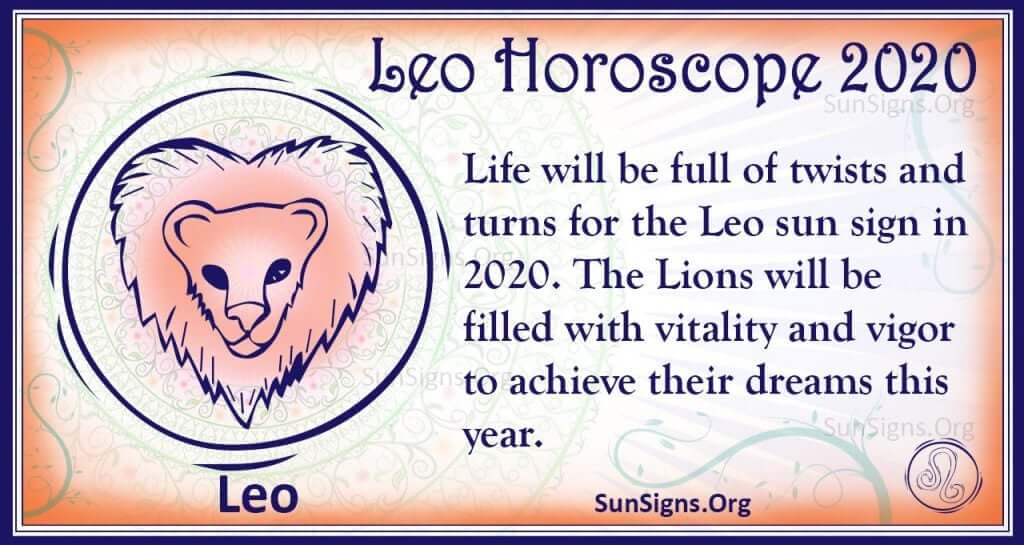 leo horoscope 2020