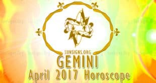 gemini april 2017 horoscope
