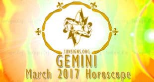 gemini march 2017 horoscope