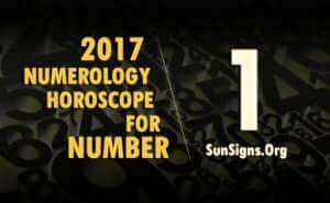 1 numerology horoscope 2017
