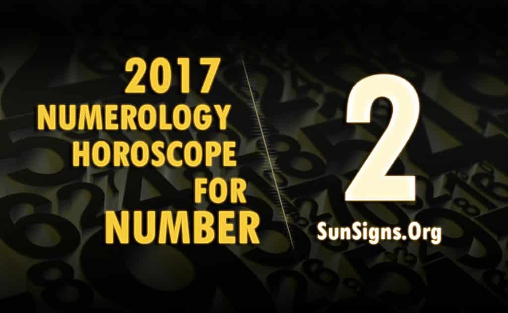 2 numerology horoscope 2017