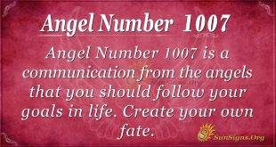 angel number 1007