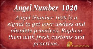angel number 1020