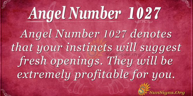 angel number 1027